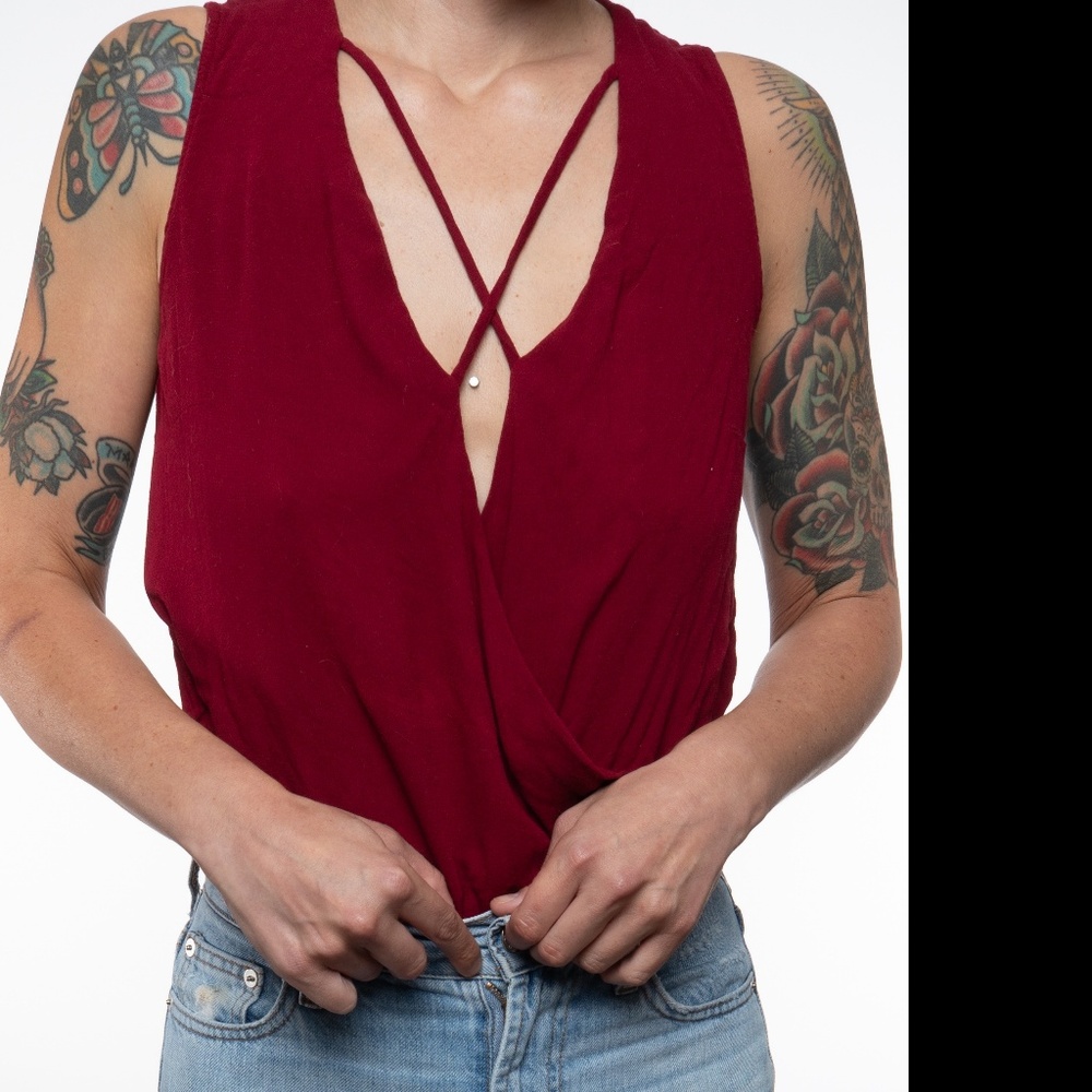 Oxblood Bodysuit